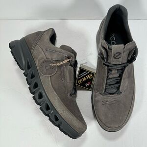 Ecco Multi Vent Gore-Tex Waterproof Titanium Gray Lace Up Shoes Men Size 7